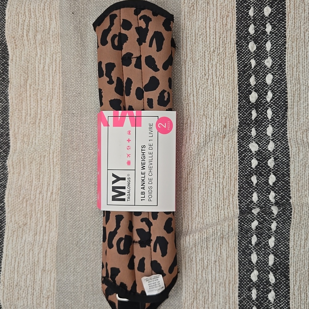 My Tagalongs 1lb Ankle Weights Leopard